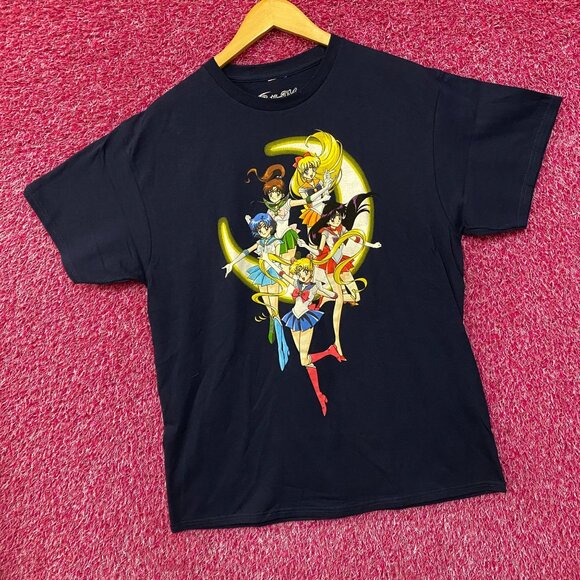 Sailor Moon Sailor Scouts Anime Series Blue T-Shirt Large - Picture 3 of 4